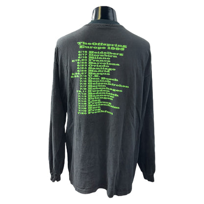 THE OFFSPRING 90s Europe Tour 1993 Long Sleeve T-Shirt Size XL