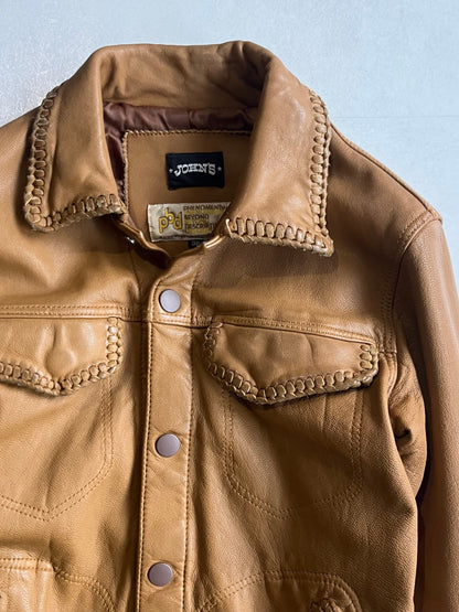 PHENOMENON BEYOND DESCRIPTION Leather Jacket Brown Size S