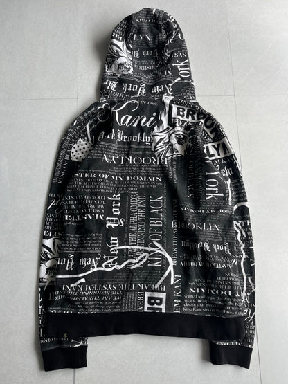 Karl Kani Black Zip Hoodie Size L