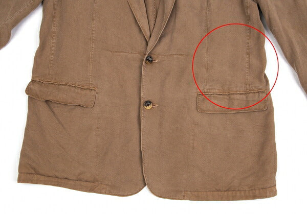 Papas Product Dyed Tencel 2B Jacket Brown Size M