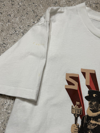 OLD STUSSY "UK Crew Hold Tight" T-Shirt White Size L