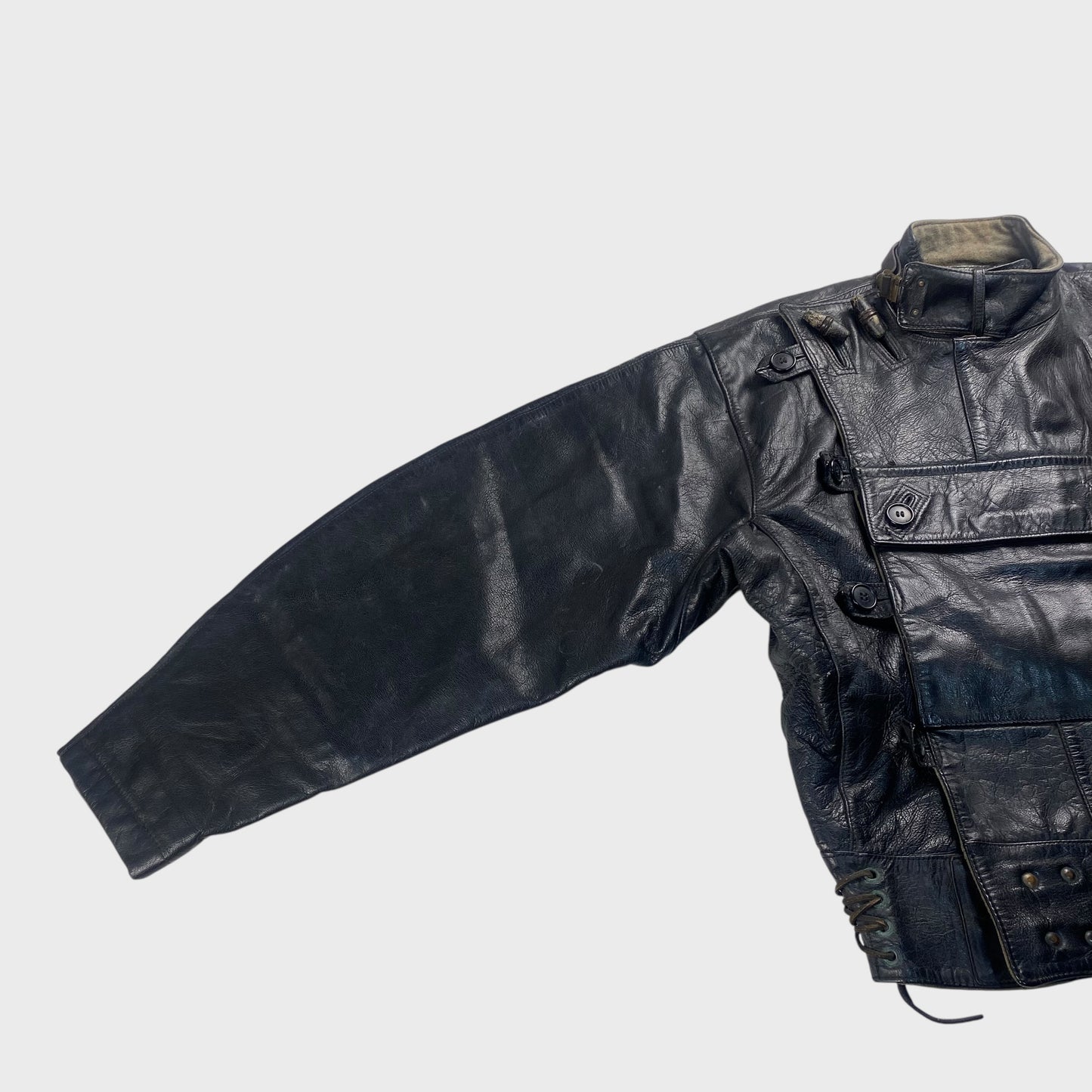 () Leather Jacket Black Size L