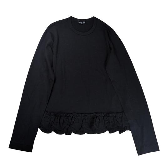 tricot COMME des GARCONS Black Frill Wool Sweater