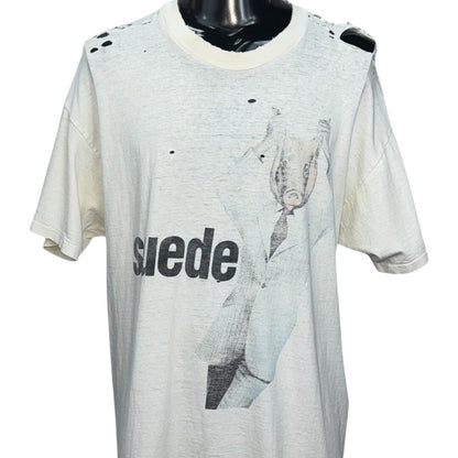 SUEDE 90s Animal Nitrate Distressed Boro T-Shirt Size XL