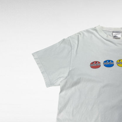 popinmusic T-Shirt White Size L