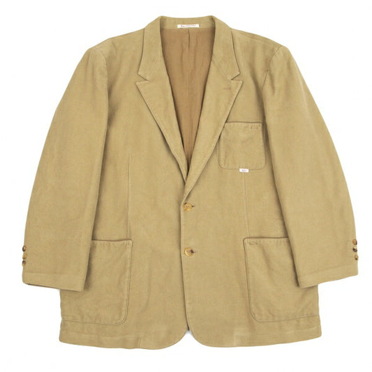 Papas Cotton Flannel 2B Patch Piping Jacket Beige Size M