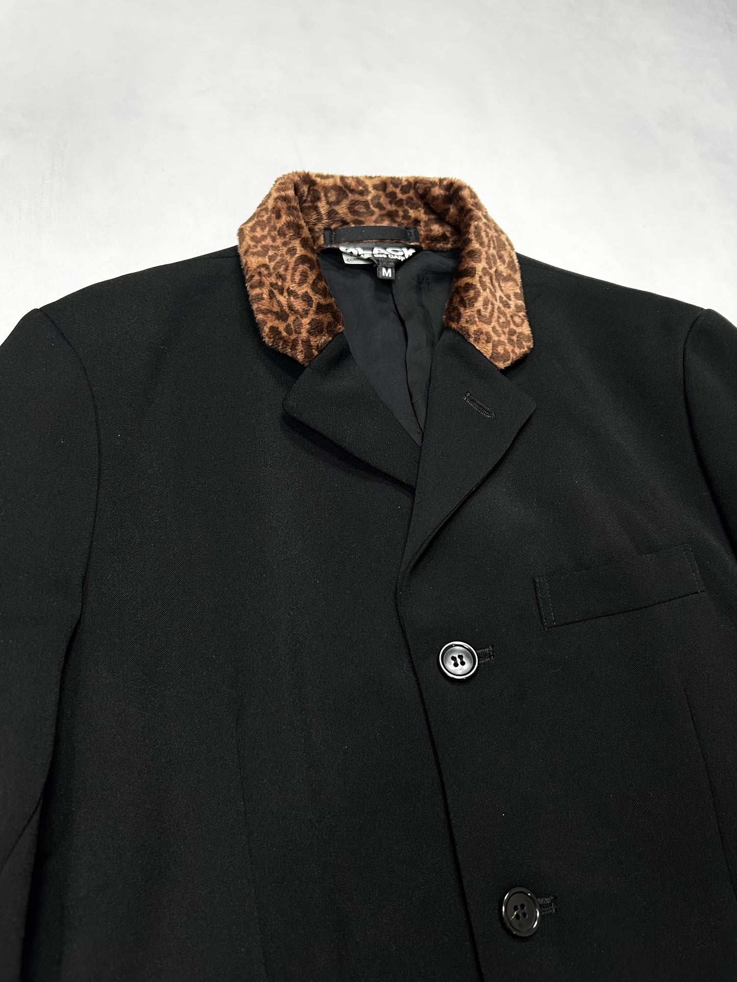Comme des Garcons Leopard Flap Ester Tailored Jacket Size M