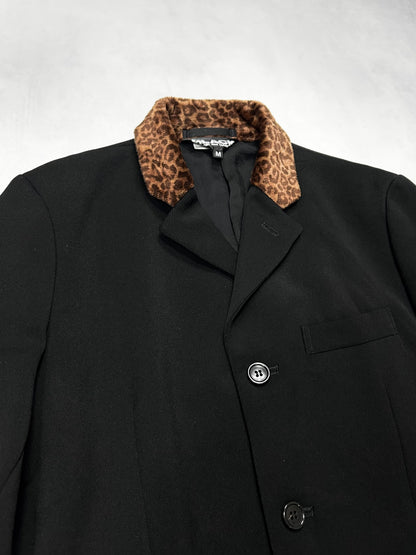 Comme des Garcons Leopard Flap Ester Tailored Jacket Size M