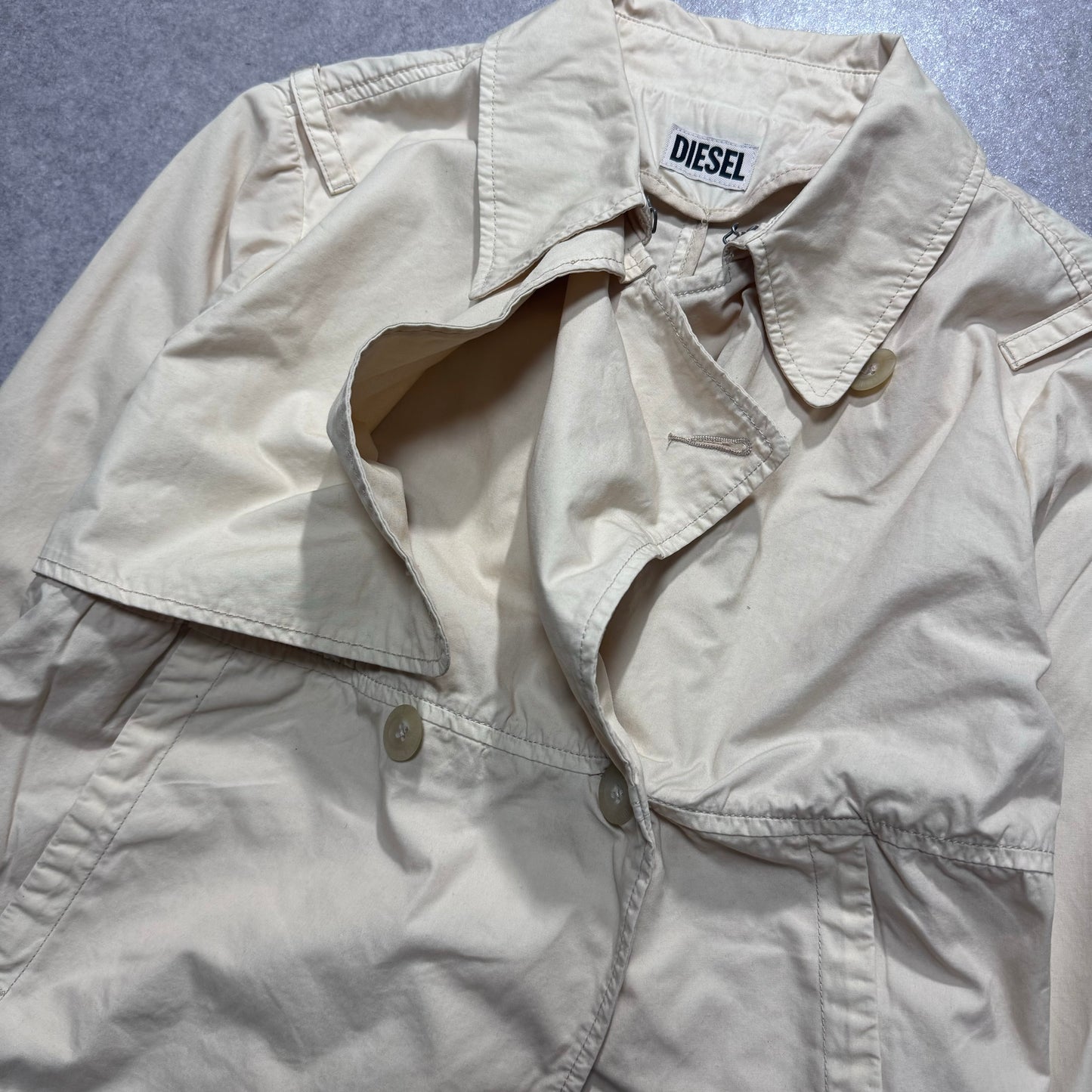 Diesel 90s Beige Long Sleeve Shirt Size XS
