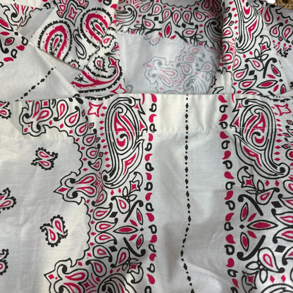 sacai 22SS Bandana Print Open Collar Shirt Size 1