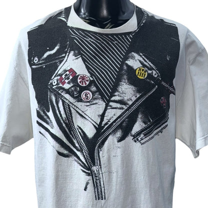 INDEPENDENT 00s Riders Jacket Trompe L'oeil Tee Size XL