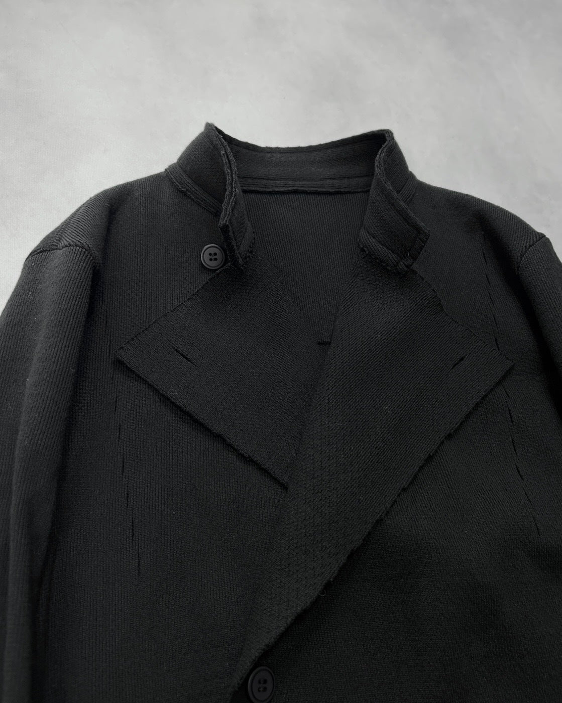Japanese Brand Layered Wrap Knit Jacket (F/W2018) Size 2