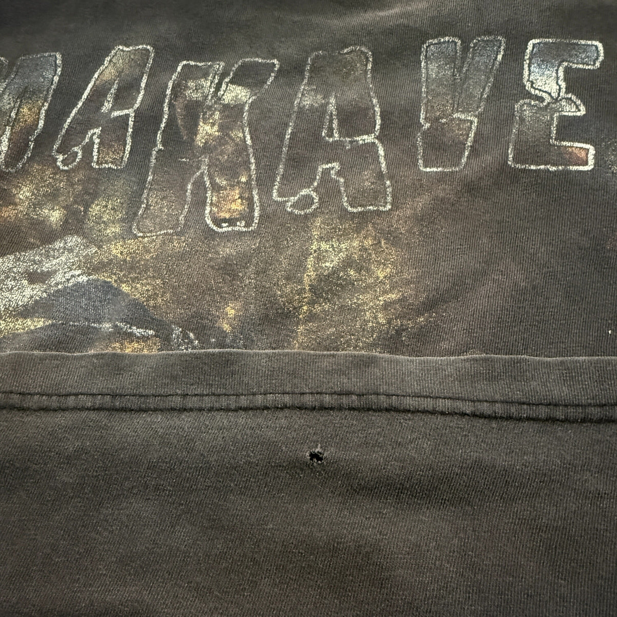 PAC 90s Y2K Makaveli Thug Life Rap T-Shirt Faded Size L