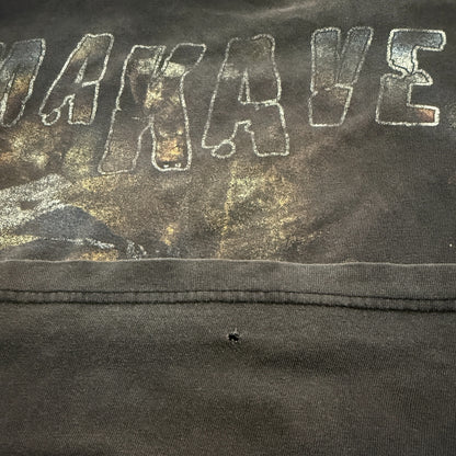 PAC 90s Y2K Makaveli Thug Life Rap T-Shirt Faded Size L