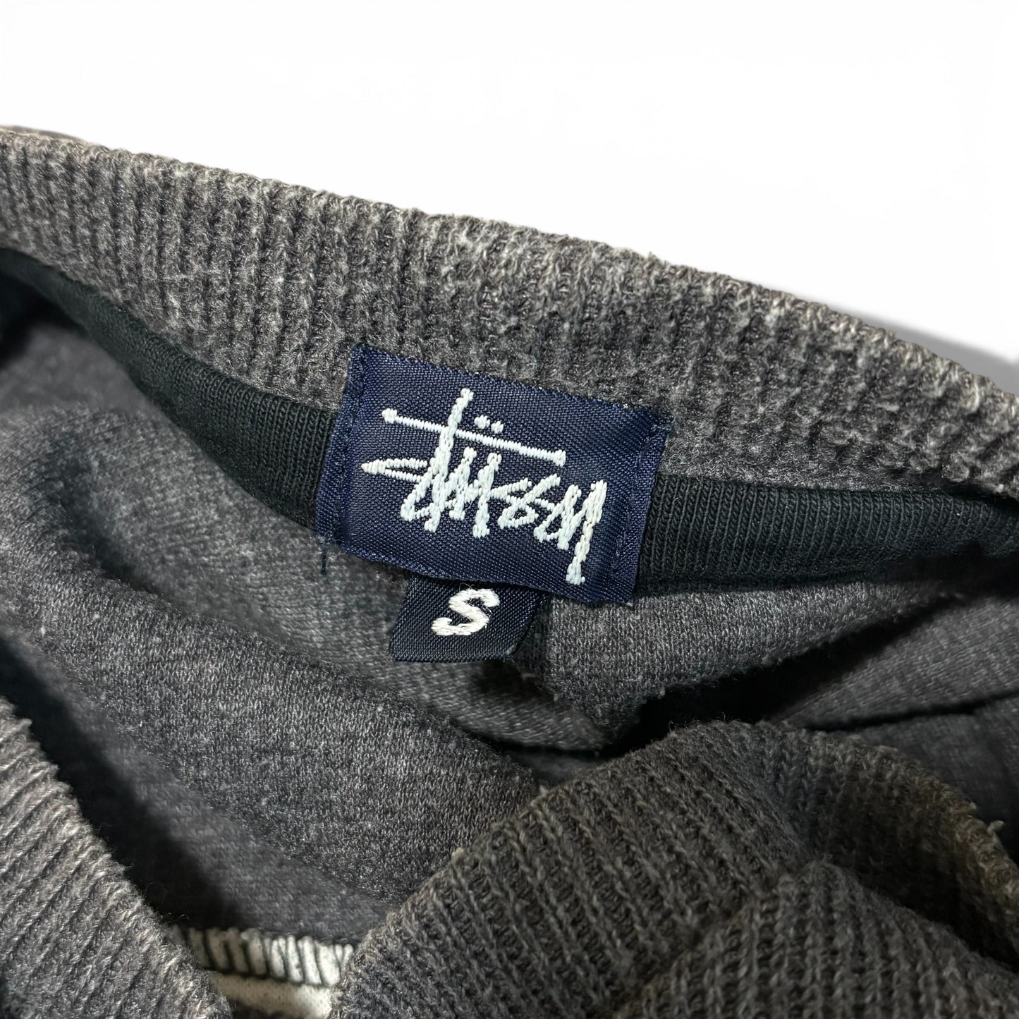 Vintage 90's Stussy Line Sweater Made in USA Cotton Size S