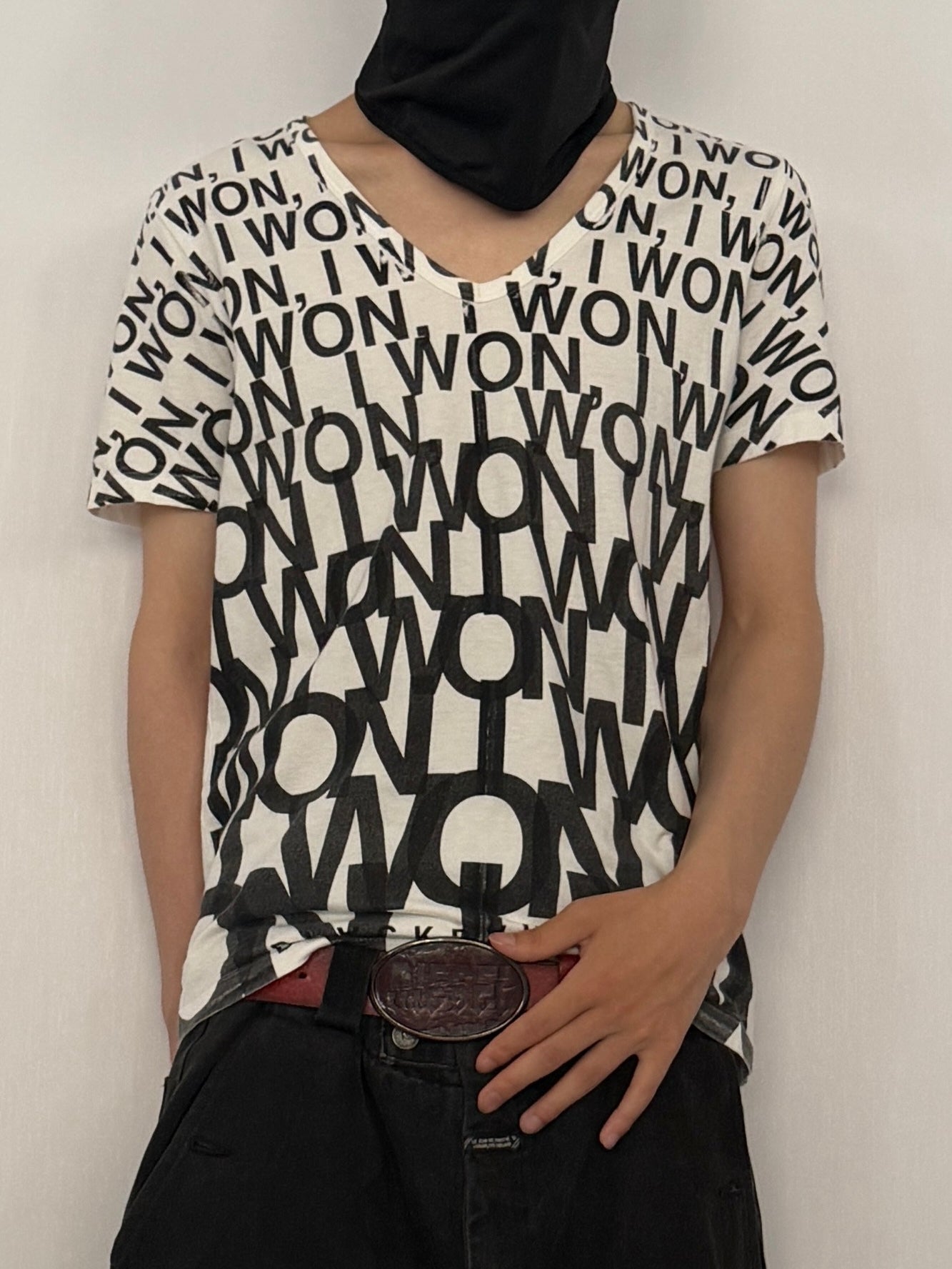 BLACKBARRETT by NEIL BARRETT All-Over Pattern T-Shirt Size S