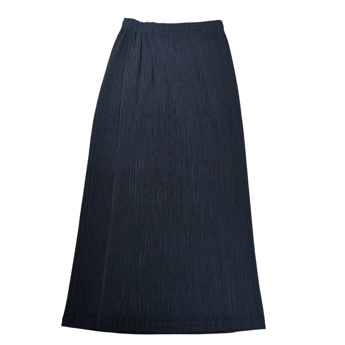 FETE ISSEY MIYAKE Pleats Long Skirt Black Polyester Size 01
