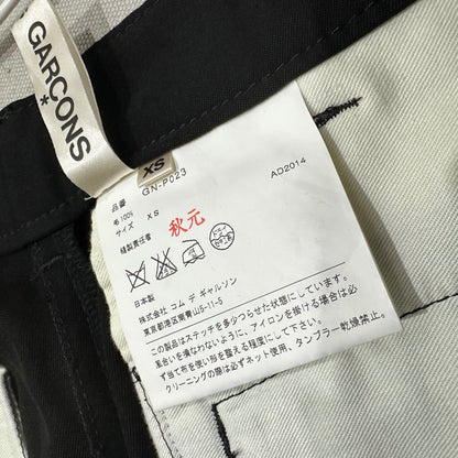 COMME des GARCONS 14AW Wool Gabardine Shorts Black Size XS