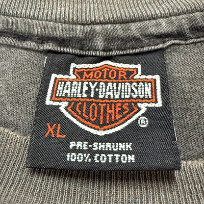 HARLEY-DAVIDSON 80s 3D Eagle All Over Print T-Shirt Size XL