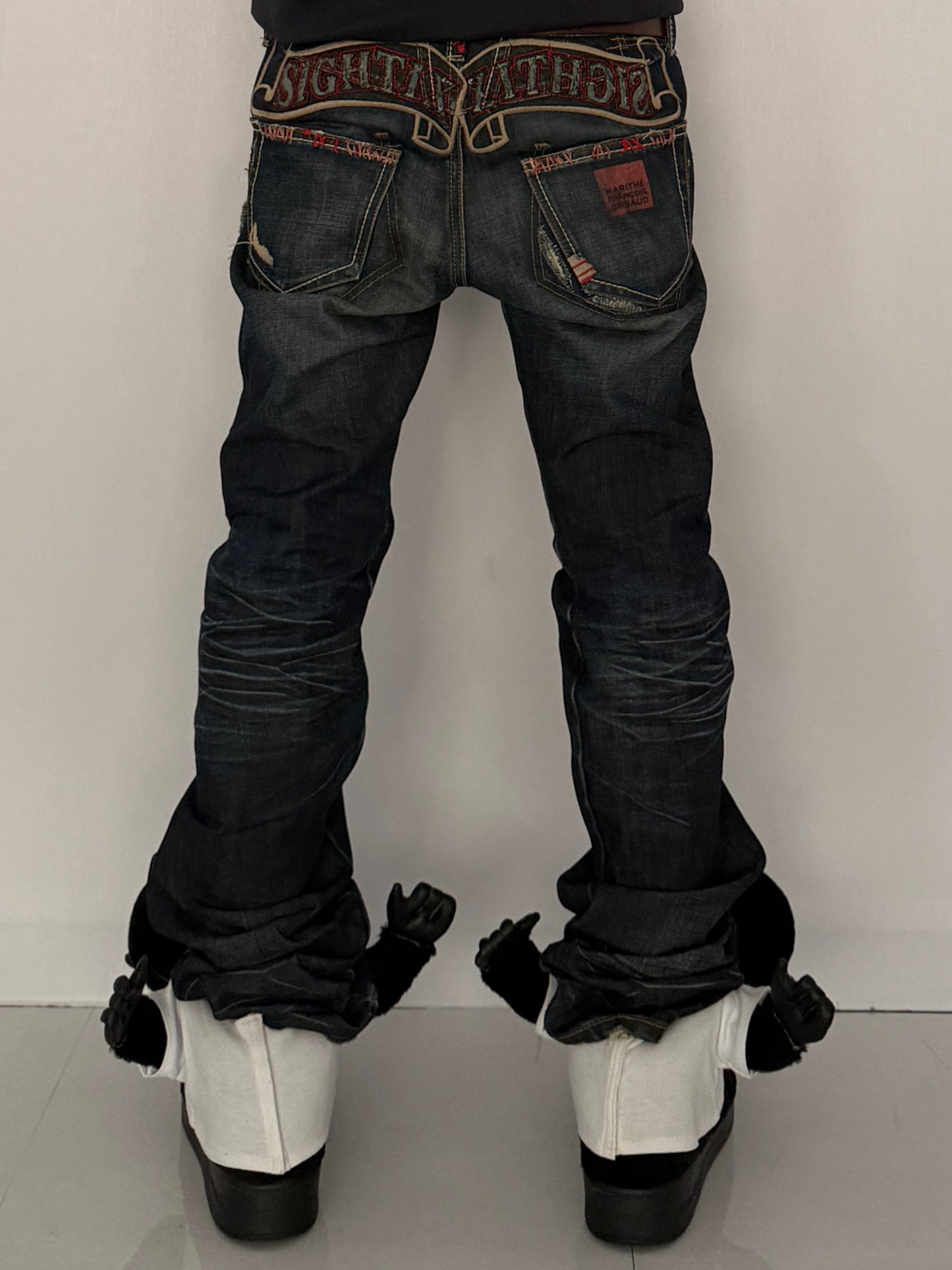 MARITHÉ+FRANÇOIS GIRBAUD Back Design Denim Jeans Size S