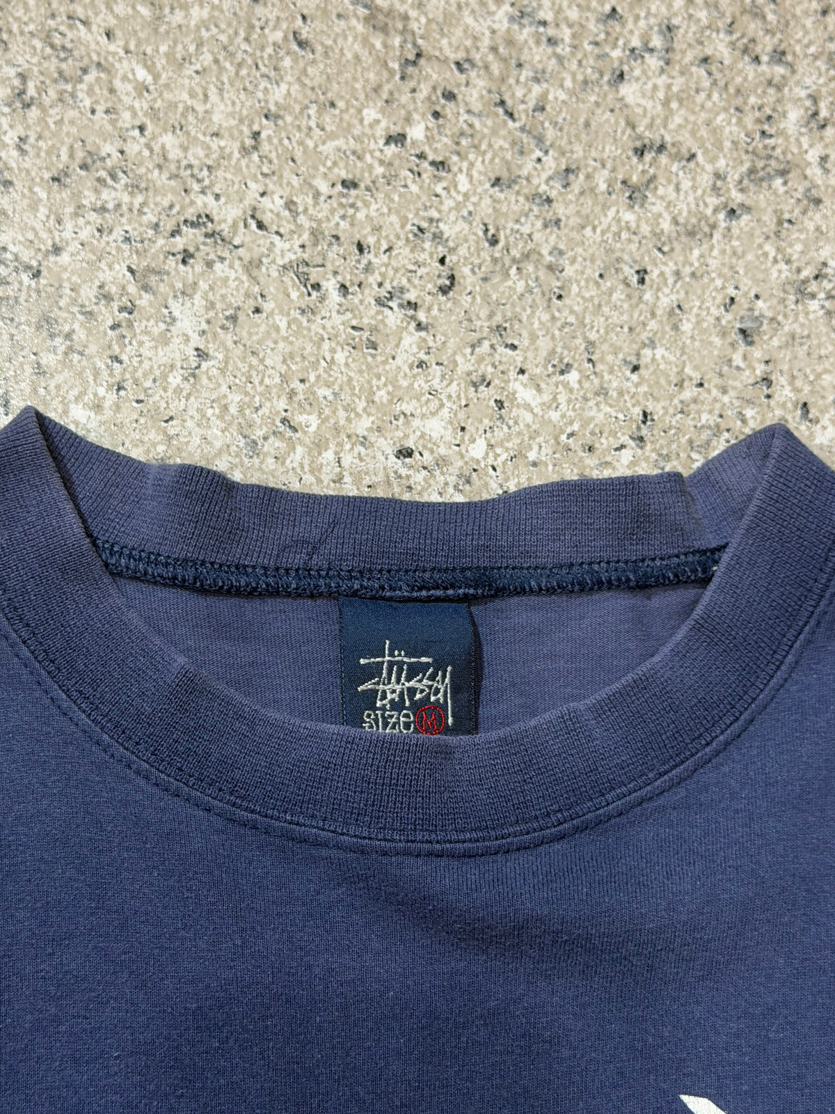 OLD STUSSY 90s Dragon Short Sleeve T-Shirt Navy Size M