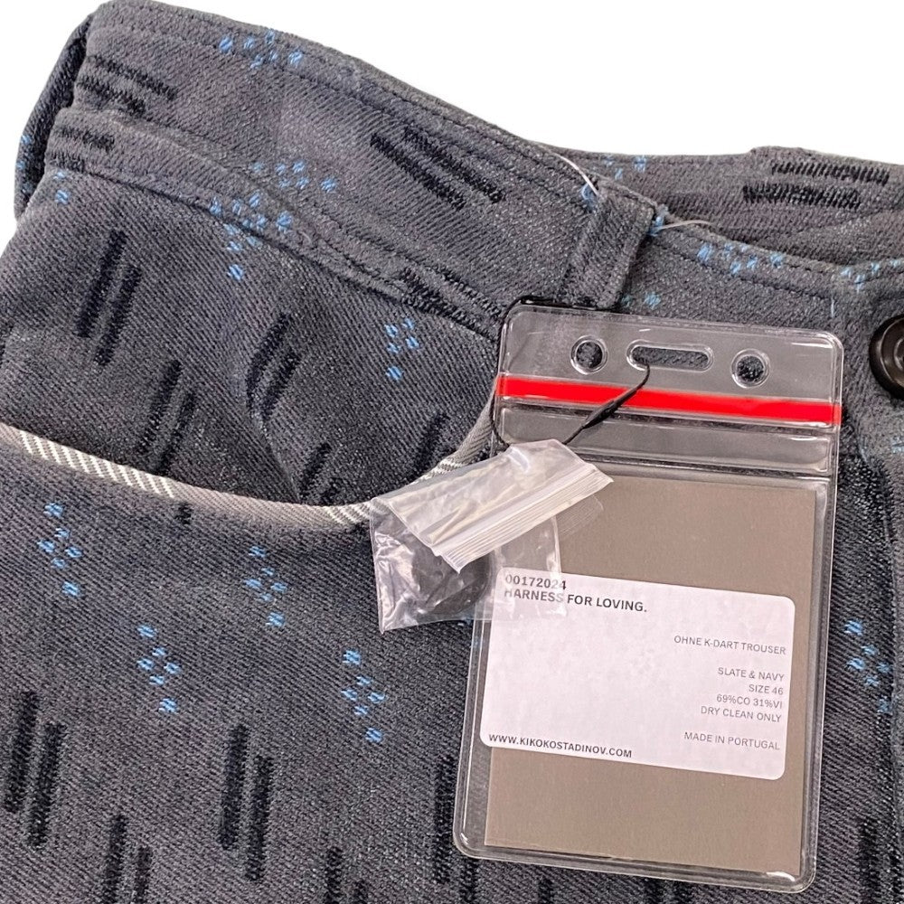 KIKO KOSTADINOV 24AW Harness K-DART Trouser Navy Size 46