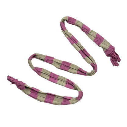 Kiko Kostadinov 24SS Merli Cotton Striped Scarf Pink/Beige