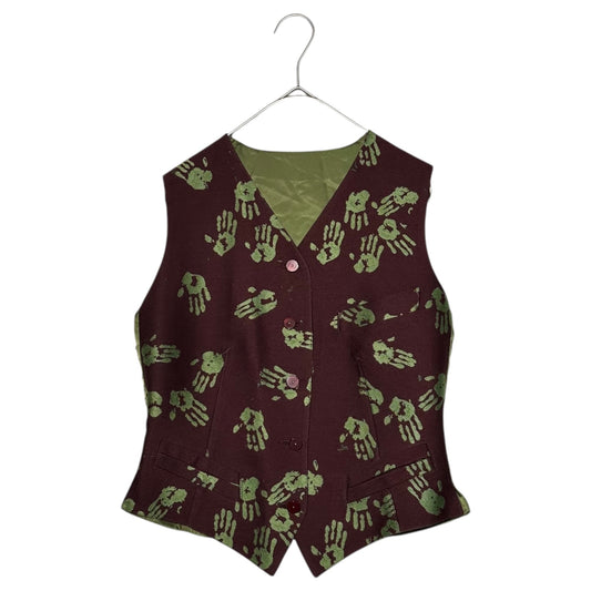 Jean Paul GAULTIER FEMME 90s Handprint Vest Size 40