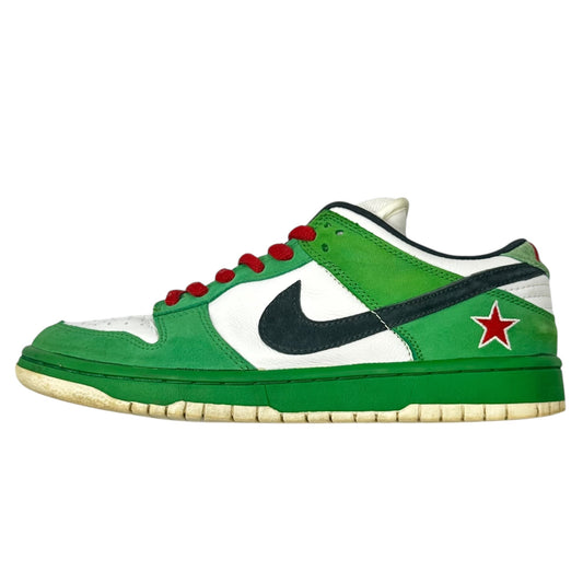 Heineken SB Dunk Low Green Sneakers Size 27.5cm