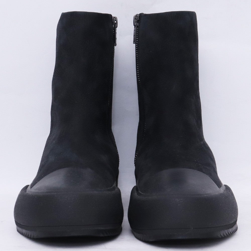 DEVOA 25AW Cow Nubuck Leather Sneakers Black Size EU 42
