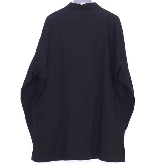 YOHJI YAMAMOTO POUR HOMME 19SS Stand Shirt Black Size 1