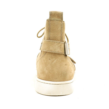 CHRISTIAN LOUBOUTIN Suede Belt Sneakers Brown Size EU 43