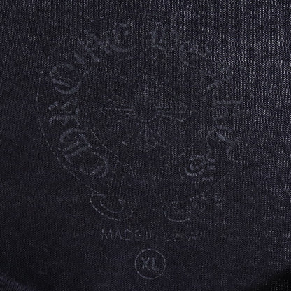 CHROME HEARTS Back Scroll Logo Long Sleeve Tee Black Size XL