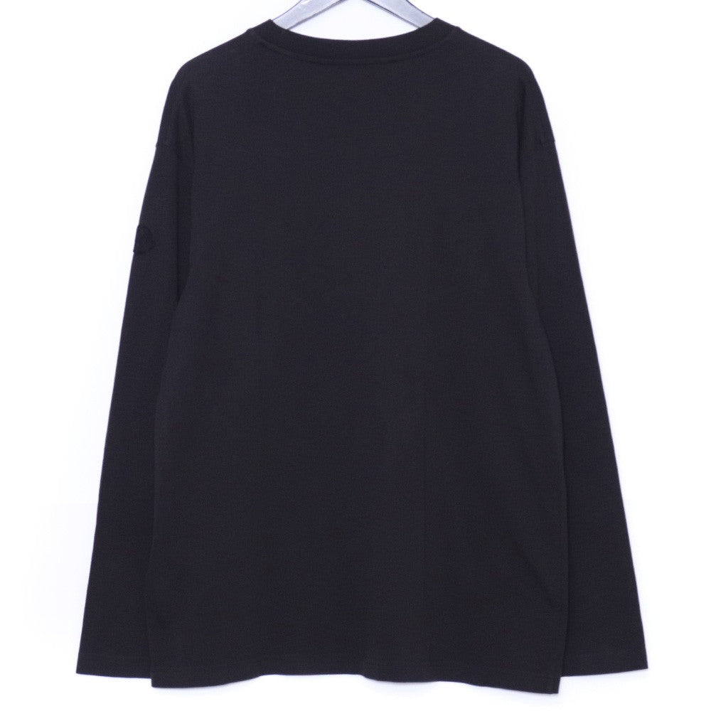 MONCLER 24SS Multicolor Logo Crewneck T-Shirt Black Size M