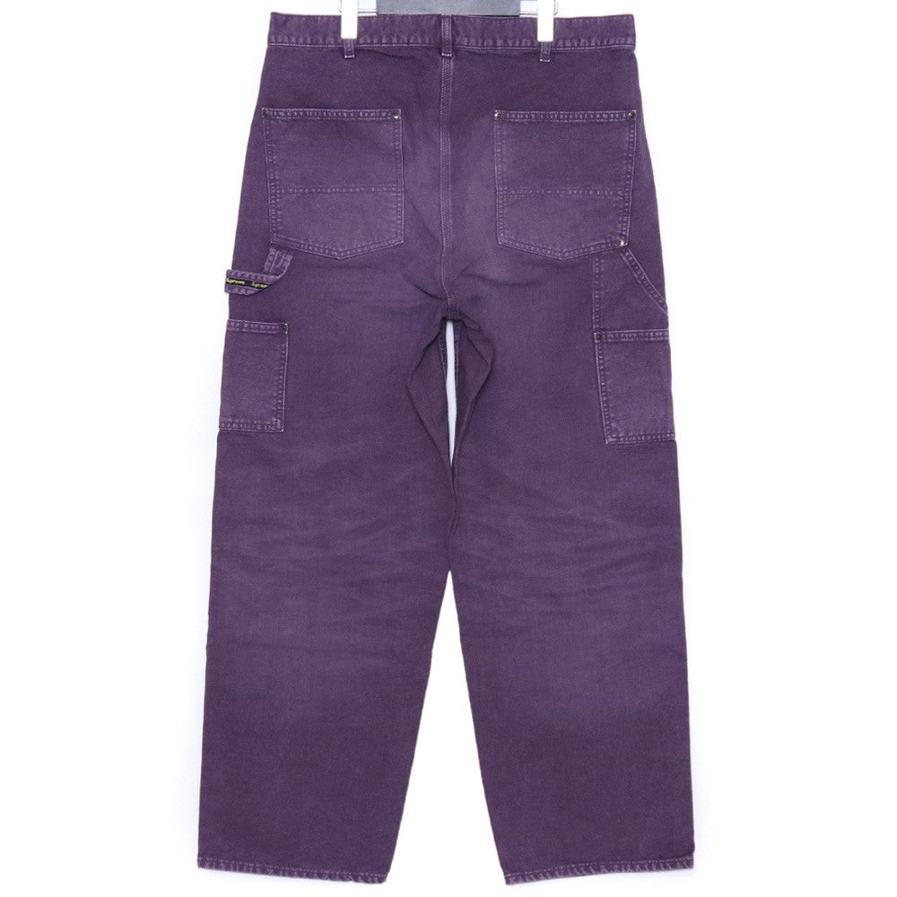 SUPREME 26SS Purple Worn Double Knee Painter Jeans Size 34