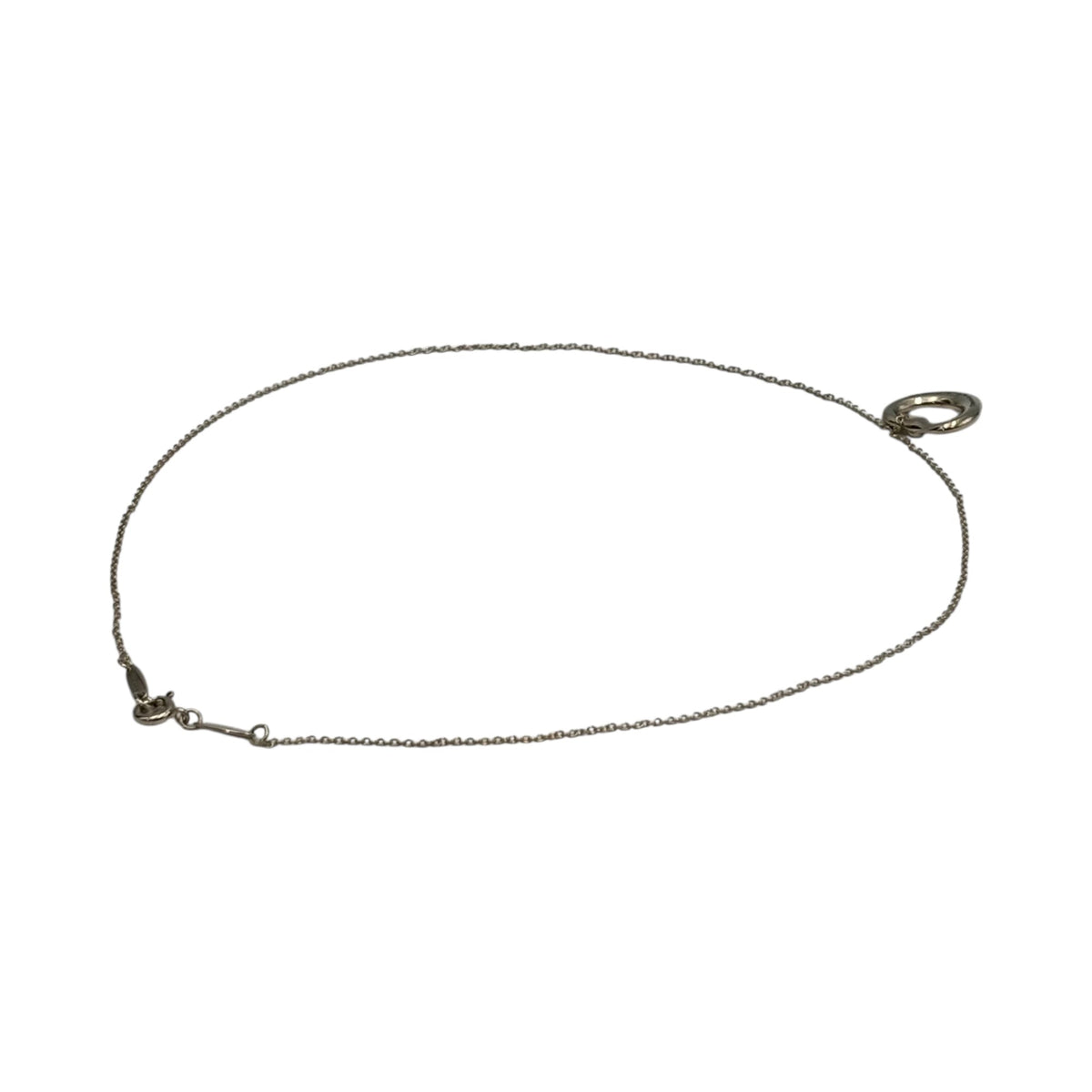TIFFANY & CO. Elsa Peretti Open Heart Necklace Silver