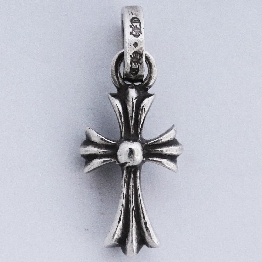 Chrome Hearts Babyfat CH Cross Charm Silver Size F