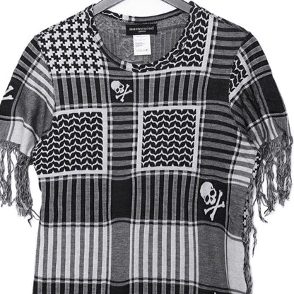 MASTER MIND All-Over Skull Print T-Shirt Black Size S