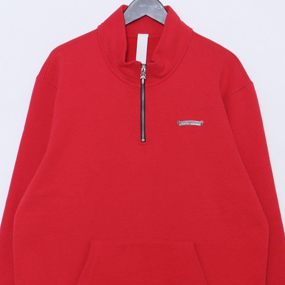 CHROME HEARTS Y NOT Cemetery Cross Sweatshirt Red Size L