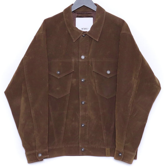 WTAPS 24AW JC Jacket Synthetic Suede Brown Size 03