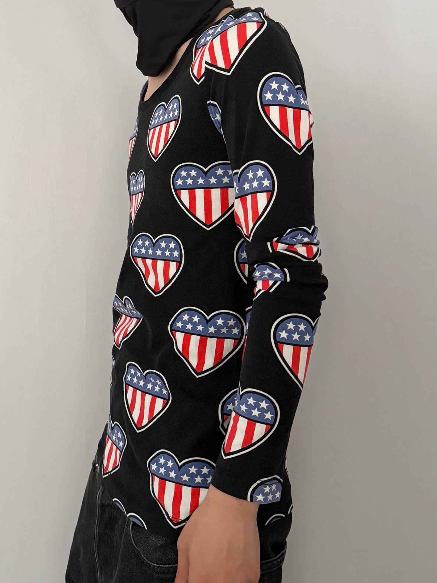 Love Moschino Hurt Long Sleeve Shirt Multi Size 40