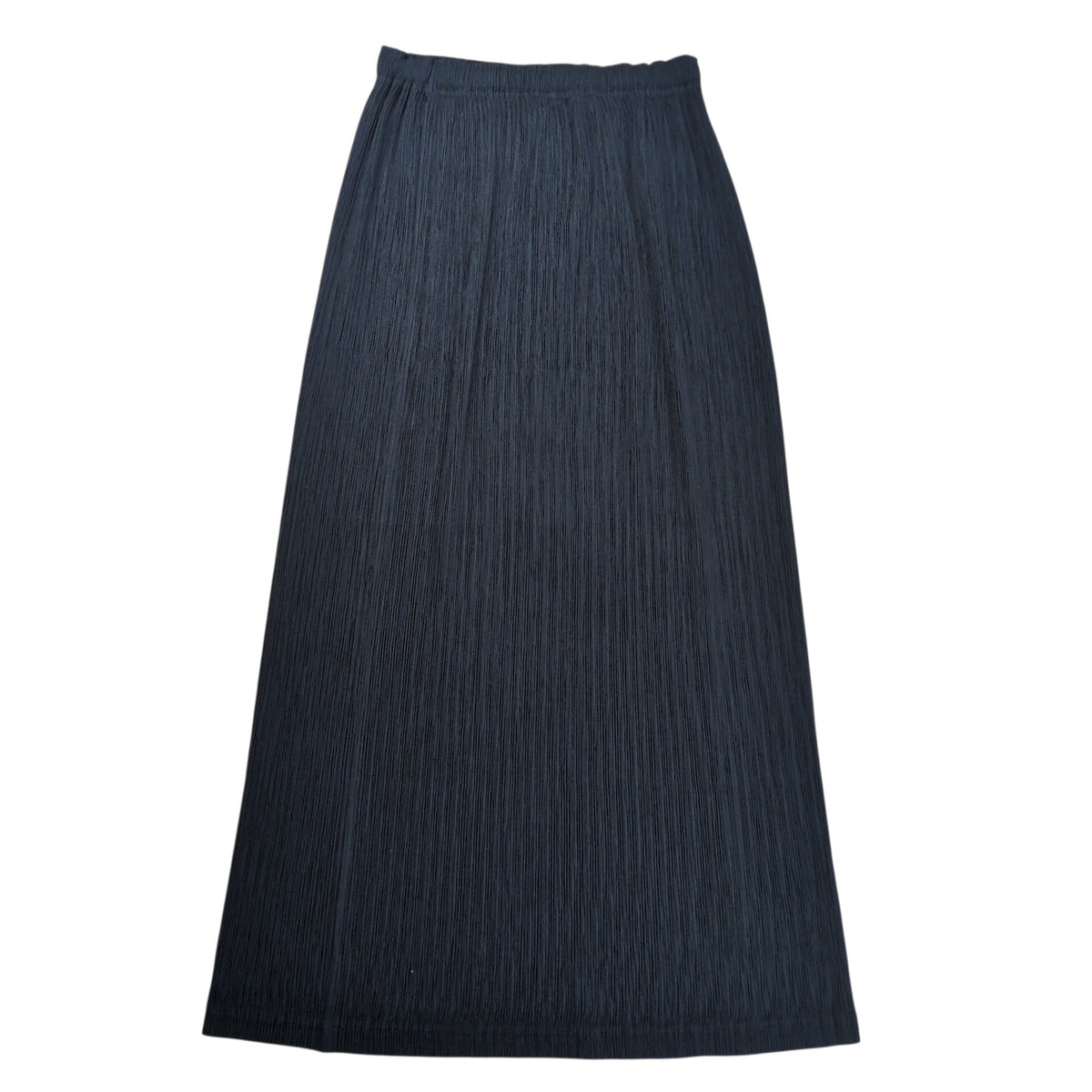 FETE ISSEY MIYAKE Pleats Long Skirt Black Polyester Size 01