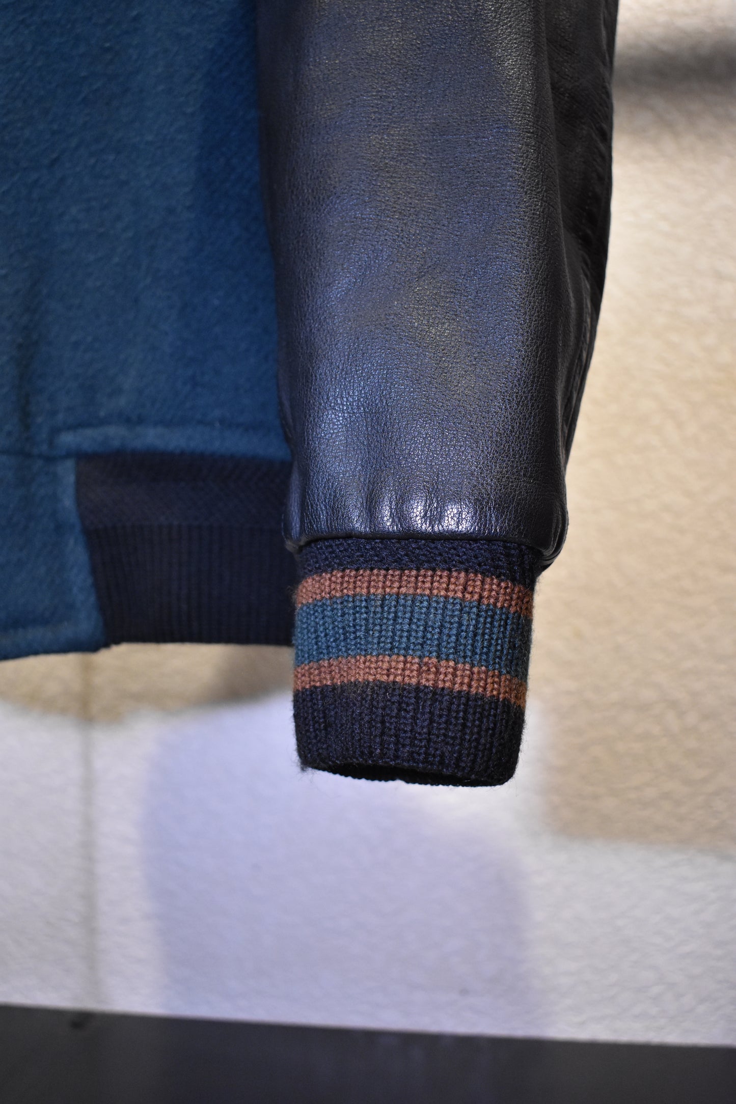Vintage 80s Monsieur Nicole Wool Varsity Jacket Size M