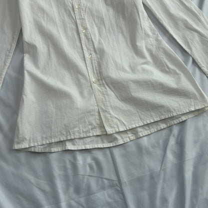 Y's 80s-90s White Cotton Flare Design Shirt Size 3
