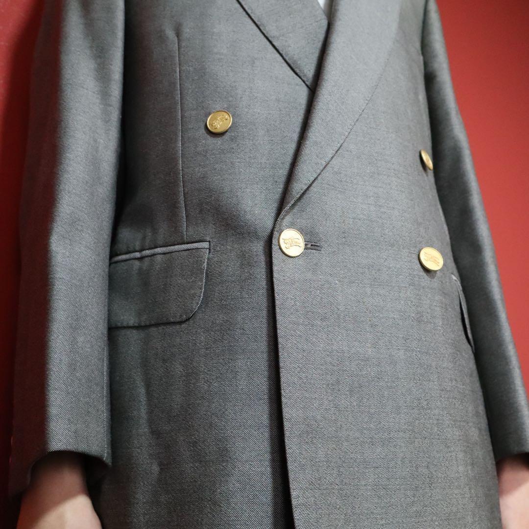 Vintage Burberrys Double-Breasted Wool-Mohair Jacket Size XS