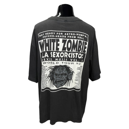 WHITE ZOMBIE 90s La Sexorcisto Tour T-Shirt White Size XL