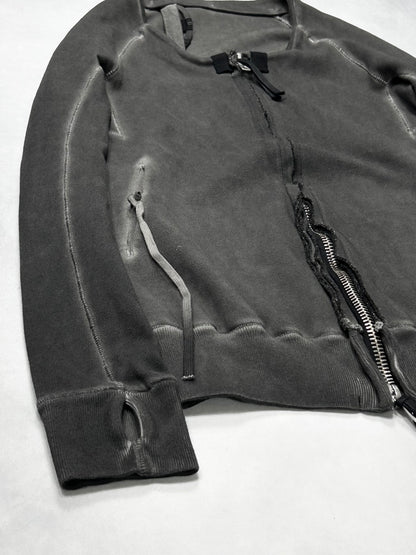 Boris Bidjan Saberi Cold Dyed Zip Sweatshirt (FW11) Size XS