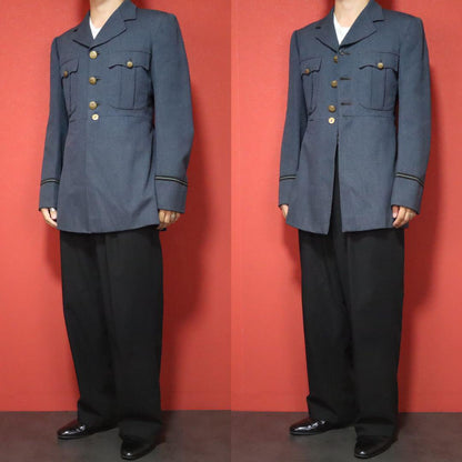 Vintage Burberrys 1950s RAF Military Wool Jacket Size FREE