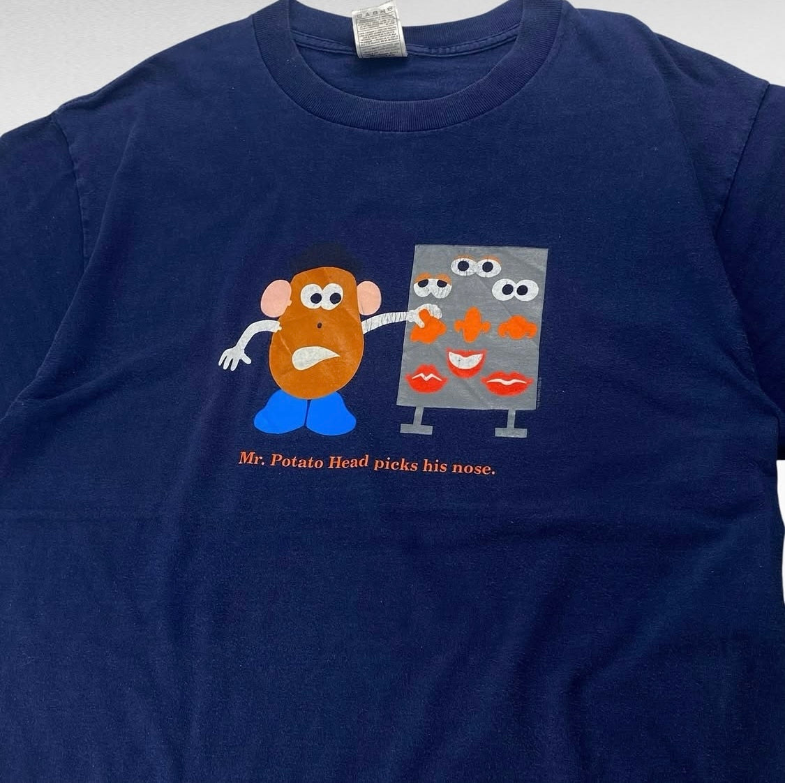 Fruit Of The Loom 00s T-Shirt Blue Size L