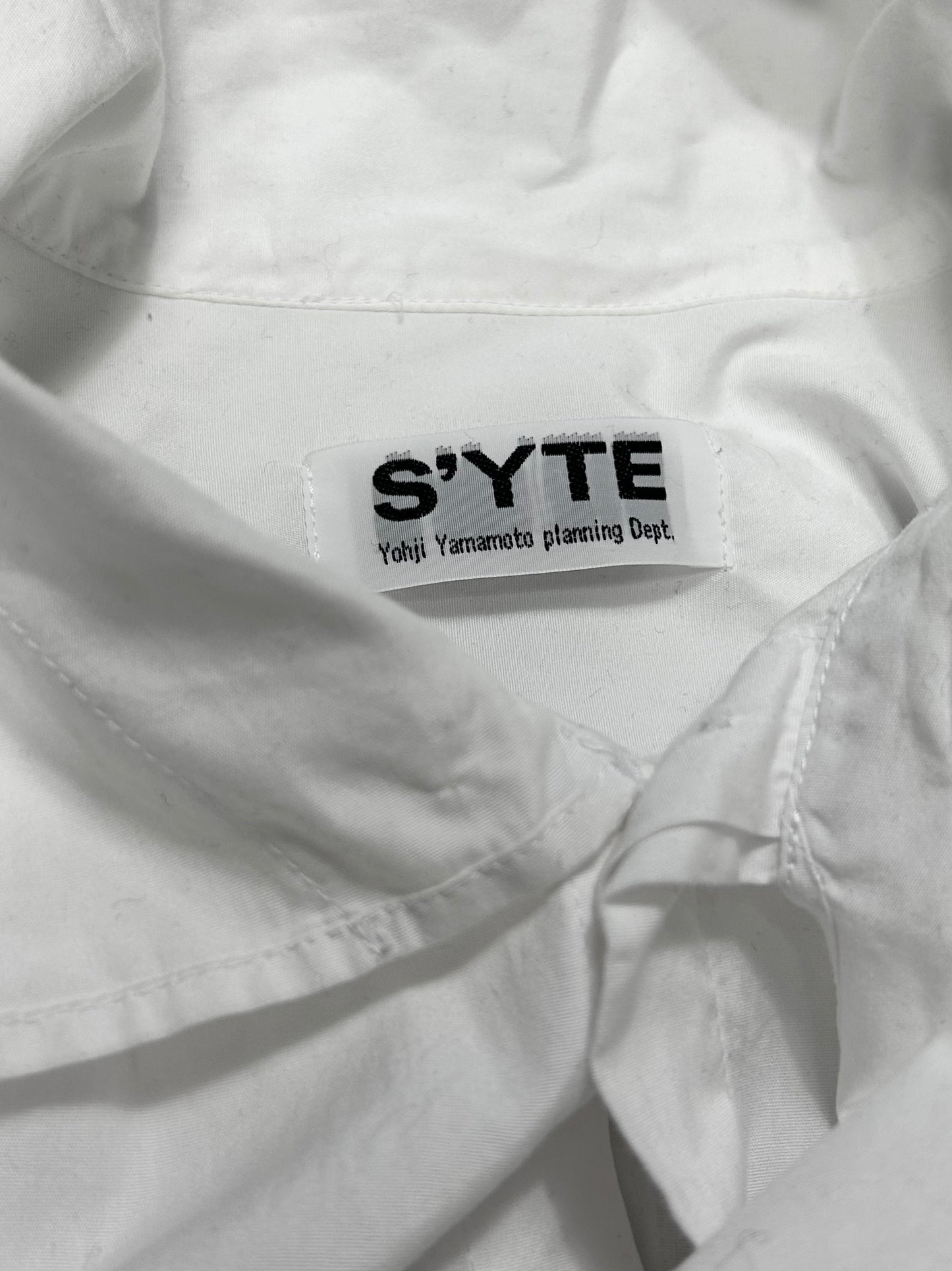 S'YTE Stole Collar Shirt White (SS18) Size 3